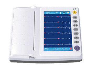10 inch Touch Screen ECG Monitoring System Recording Mode 3ch+++ 6ch 6ch+ 12ch