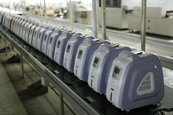 ফ্লো রেট তাপ ভারসাম্য সিস্টেম এইচপিএ ফিল্টার সহ 1 ~ 3L পোর্টেবল অক্সিজেন কনসেন্টেটর হিউমিডিফায়ার